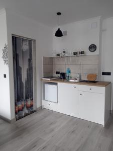 Η κουζίνα ή μικρή κουζίνα στο Apartament Czwarte Niebo