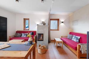 Posezení v ubytování Ansitz Röfen