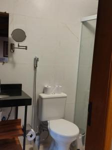 Koupelna v ubytování Casarão da Ducha hotel concept