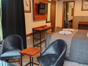 TV a/nebo společenská místnost v ubytování Casarão da Ducha hotel concept