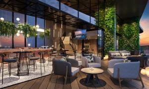 Χώρος καθιστικού στο Comzy Homestay by Citadines Residence Ha Long