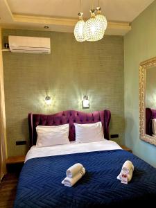 Ένα ή περισσότερα κρεβάτια σε δωμάτιο στο Lux S Central Apartment