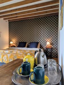 Posteľ alebo postele v izbe v ubytovaní Maison d'hôtes Trip'n Touille