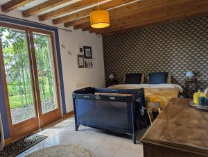 Posteľ alebo postele v izbe v ubytovaní Maison d'hôtes Trip'n Touille