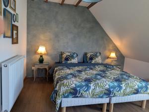 Posteľ alebo postele v izbe v ubytovaní Maison d'hôtes Trip'n Touille