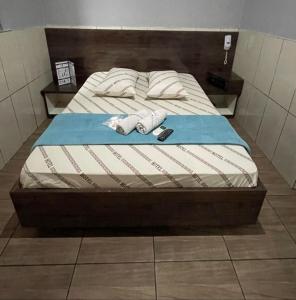 Postel nebo postele na pokoji v ubytování Hotel xandu-proximo arena corinthians