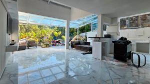 Χώρος καθιστικού στο Pousada Pausa Urbana