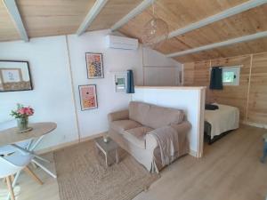 Posezení v ubytování La Ch'tite Maison