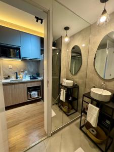 Koupelna v ubytování Aconchego no centro de São Paulo