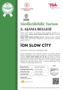 Certifikát, hodnocení, plakát nebo jiný dokument vystavený v ubytování Ion Slow City Adult 12