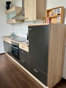 ครัวหรือมุมครัวของ Großes 1 Zimmer Apartment