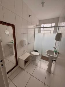 Koupelna v ubytování Hostel Pousada Curitiba Budget