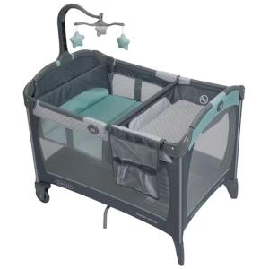 a black baby crib with a open lid at Peaceful Upstairs Oasis in Los Angeles
