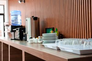 Set per la preparazione di tè e caffè presso Hotel Divasto