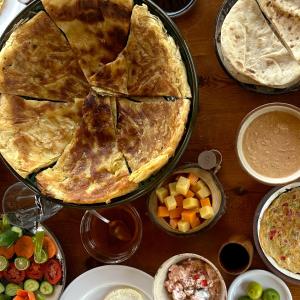 ロッジの敷地内または近くでの食事または食べ物