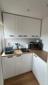 Kuchyň nebo kuchyňský kout v ubytování Apartment Tas