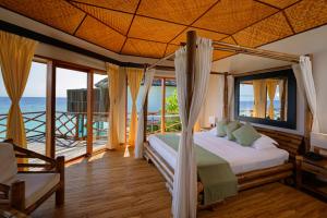 Uma cama ou camas num quarto em Safari Island