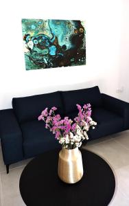 A seating area at Lime House Corfu