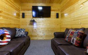 Istumisnurk majutusasutuses Rockytop Hideaway