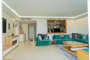 Χώρος καθιστικού στο APPARTEMENT 5 étoiles VUE SUR MER