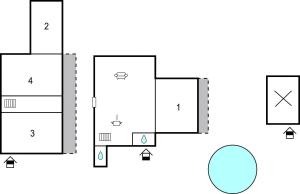 Grundriss der Unterkunft Nice Apartment In Ledenice With Wifi