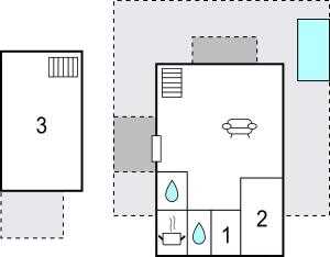 Plan piętra w obiekcie 3 Bedroom Nice Home In Vélez Málaga