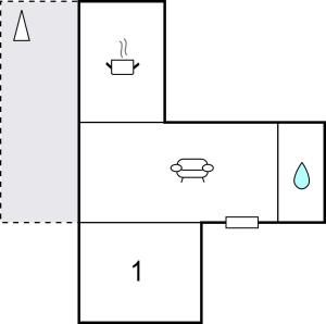 Plan piętra w obiekcie Beautiful Apartment In Saint-Dizier