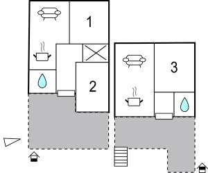 Plan piętra w obiekcie Holiday Home Bibinjskih Mlikaric Bb Iv
