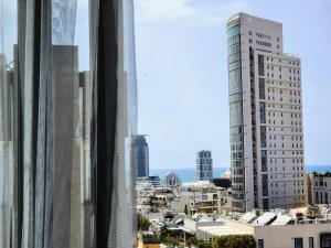 Nespecifikovaný výhled na destinaci Tel Aviv nebo výhled na město při pohledu z hotelu
