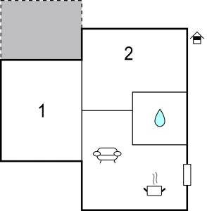 Plan piętra w obiekcie Amazing Apartment In Novigrad With Wifi