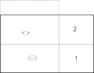 The floor plan of Lovely Apartment In Algorfa With Wifi