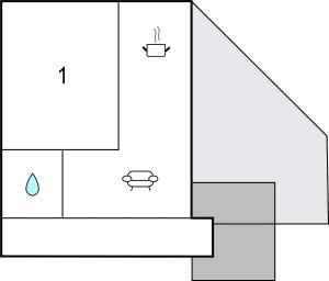 Plan piętra w obiekcie Apartment Cerova Iii
