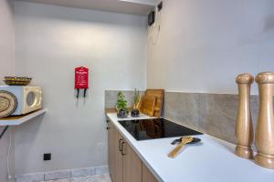 Kuchyň nebo kuchyňský kout v ubytování Guest House Jolanda