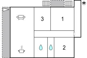 Plán poschodí v ubytovaní Apartment Omis Lxxvi