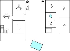 Plan piętra w obiekcie Lovely Home In Iznájar