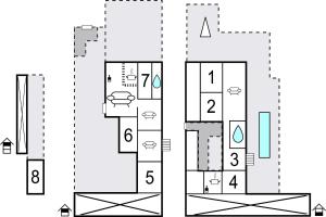 The floor plan of 8 Bedroom Lovely Home In Iznájar