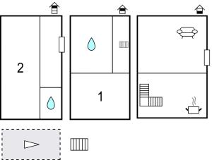 Plán poschodí v ubytovaní Two-Bedroom Apartment Kastel Kambelovac 03