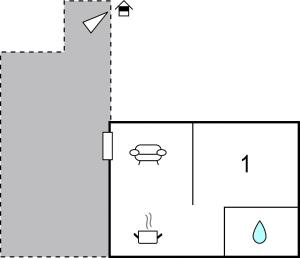 Plan de l'établissement 1 Bedroom Cozy Apartment In Liznjan