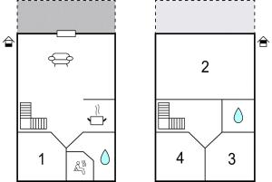 Grundriss der Unterkunft Ferienhausdorf Thale