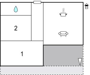 Plan piętra w obiekcie Apartment Crnja Luka Cr