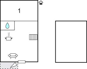 Plan piętra w obiekcie 1 Bedroom Awesome Apartment In Banjol