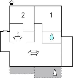 Grundriss der Unterkunft Two-Bedroom Holiday Home In Kastel Novi