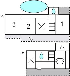 Plan piętra w obiekcie Apartment Glavani Iv