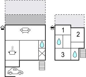 The floor plan of Gorgeous Home In Benahavís With Wifi