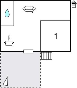 Půdorys ubytování Apartment Soline Bb I