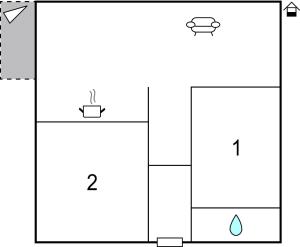 Plan piętra w obiekcie Apartment Vrsi-Mulo 11
