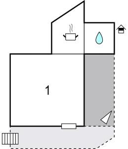 Grundriss der Unterkunft Awesome Apartment In Crikvenica