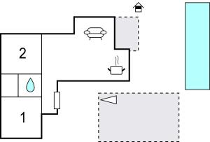 Plan piętra w obiekcie Cozy Apartment In Salatici With Jacuzzi