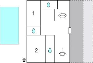 Plan piętra w obiekcie Pet Friendly Apartment In Madulin