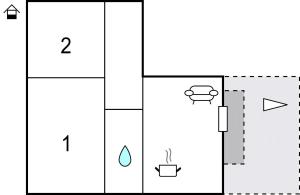 Půdorys ubytování Apartment Supetar 49